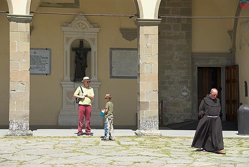 Włochy-Italia.Toscana-Toskania. Santuario Francescano-La Verna. Sanktuarium św. Franciszka w La Verna. 